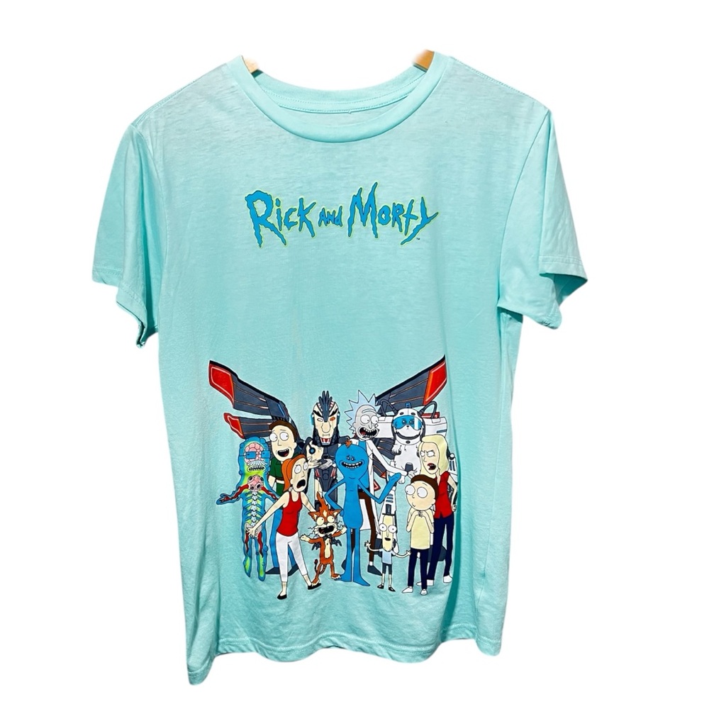 Rick and Morty Graphic T Shirt Cartoon Network Adult Swim Tee M Unisex Anime